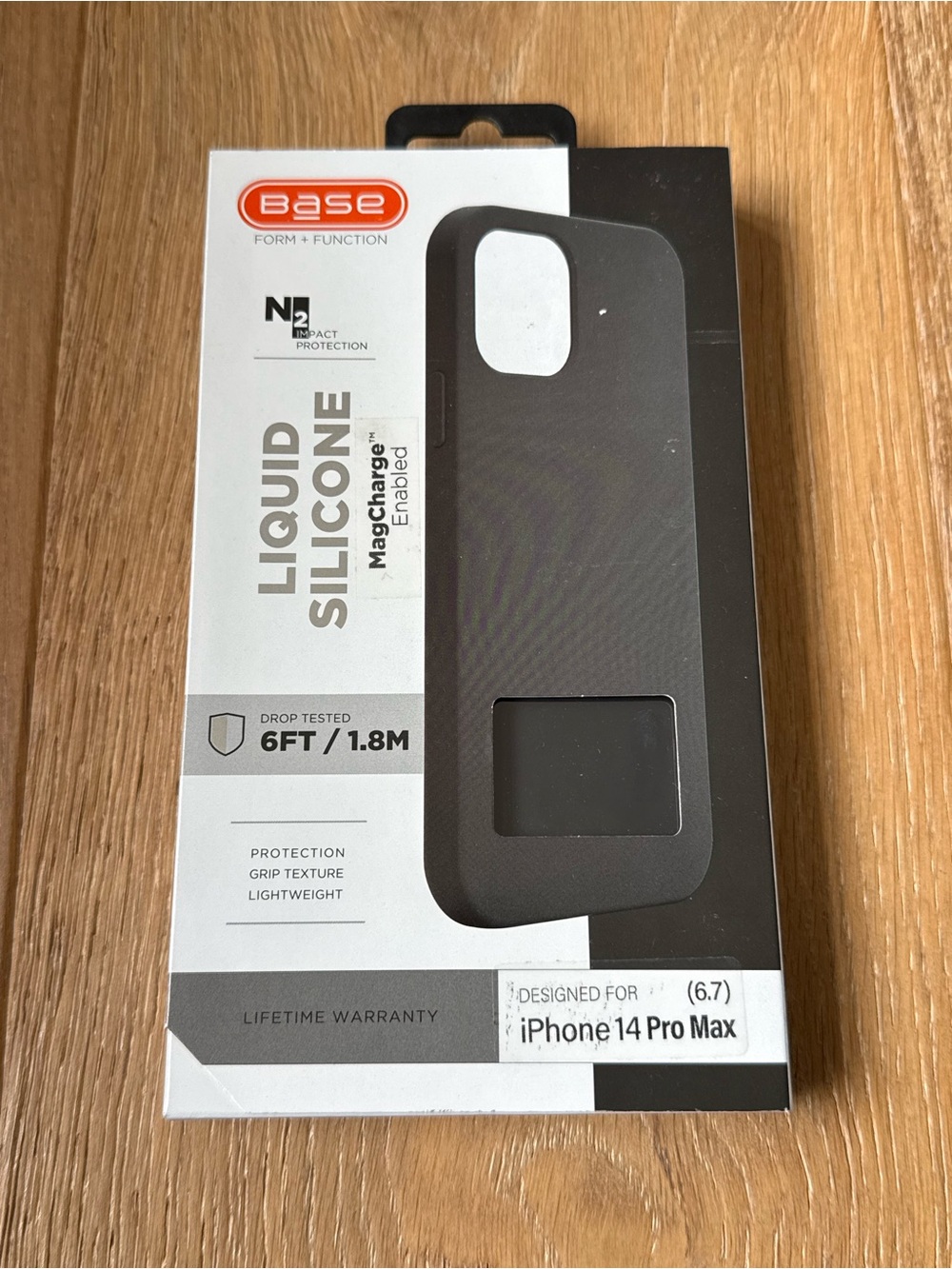 New Base Liquid Silicone MagCharger Enabled iPhone 14 Pro Max Case - Black Case